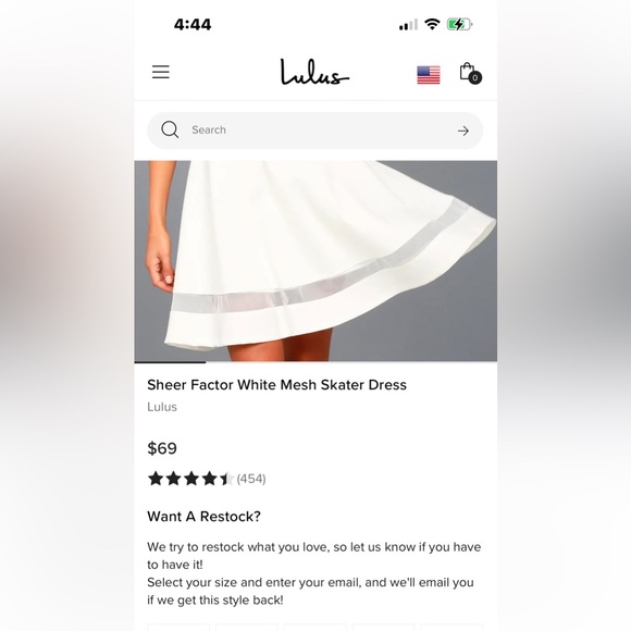 Lulus Sheer Factor White Mesh Skater Dress women’s size M NWT sold out online - Picture 2 of 11